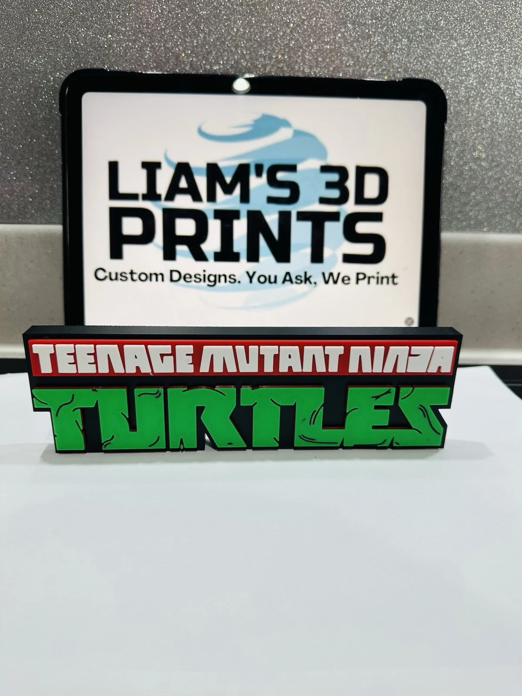 Decorative TMNT Teenage Mutant Ninja Turtles 2012 logo Sign Display Standing
