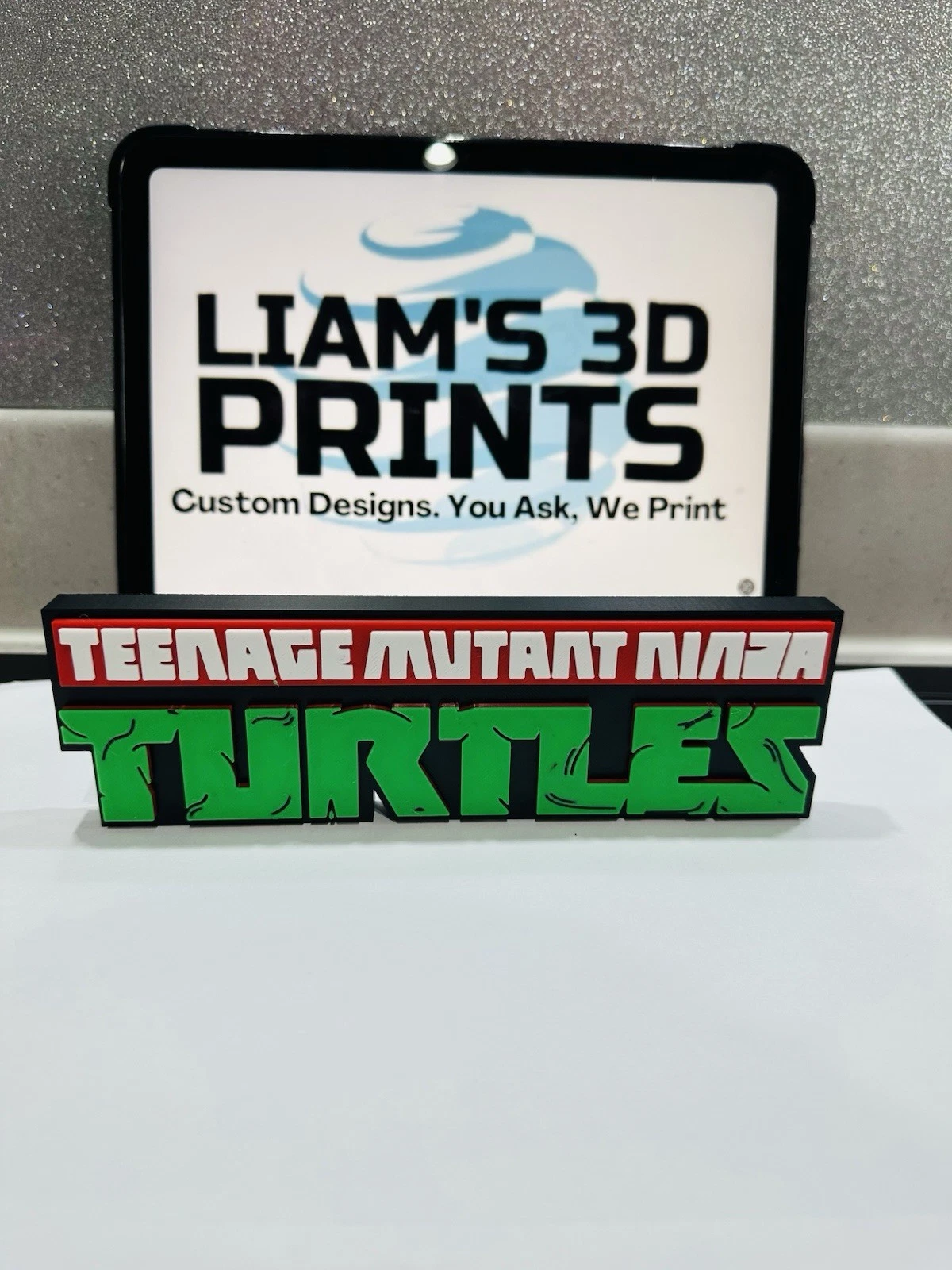 Decorative TMNT Teenage Mutant Ninja Turtles 2012 logo Sign Display Standing
