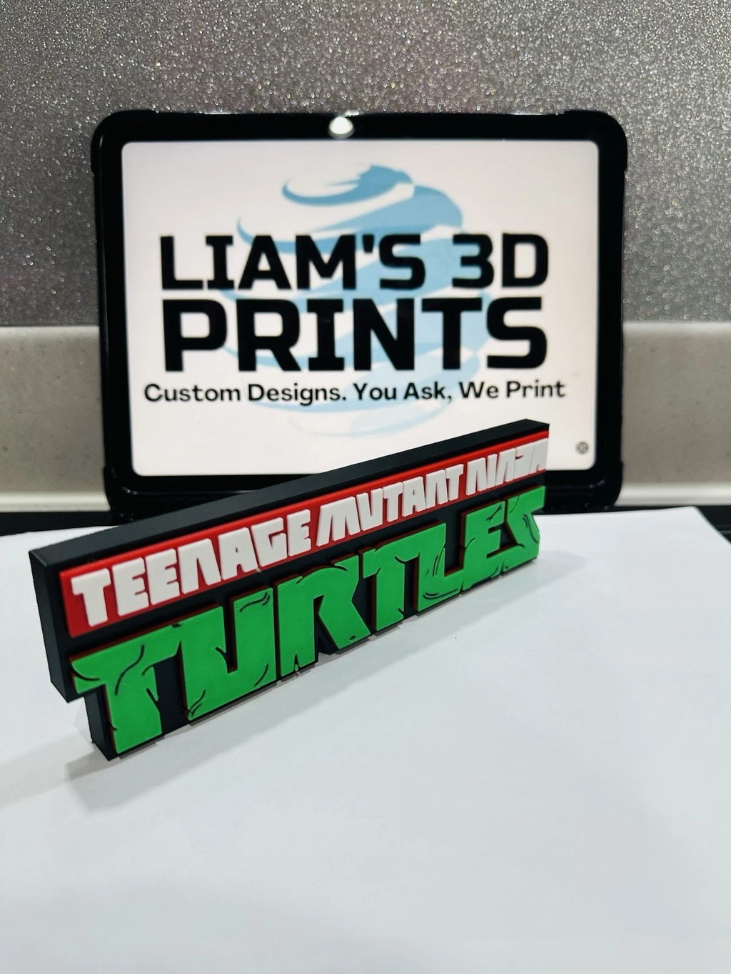 Decorative TMNT Teenage Mutant Ninja Turtles 2012 logo Sign Display Standing