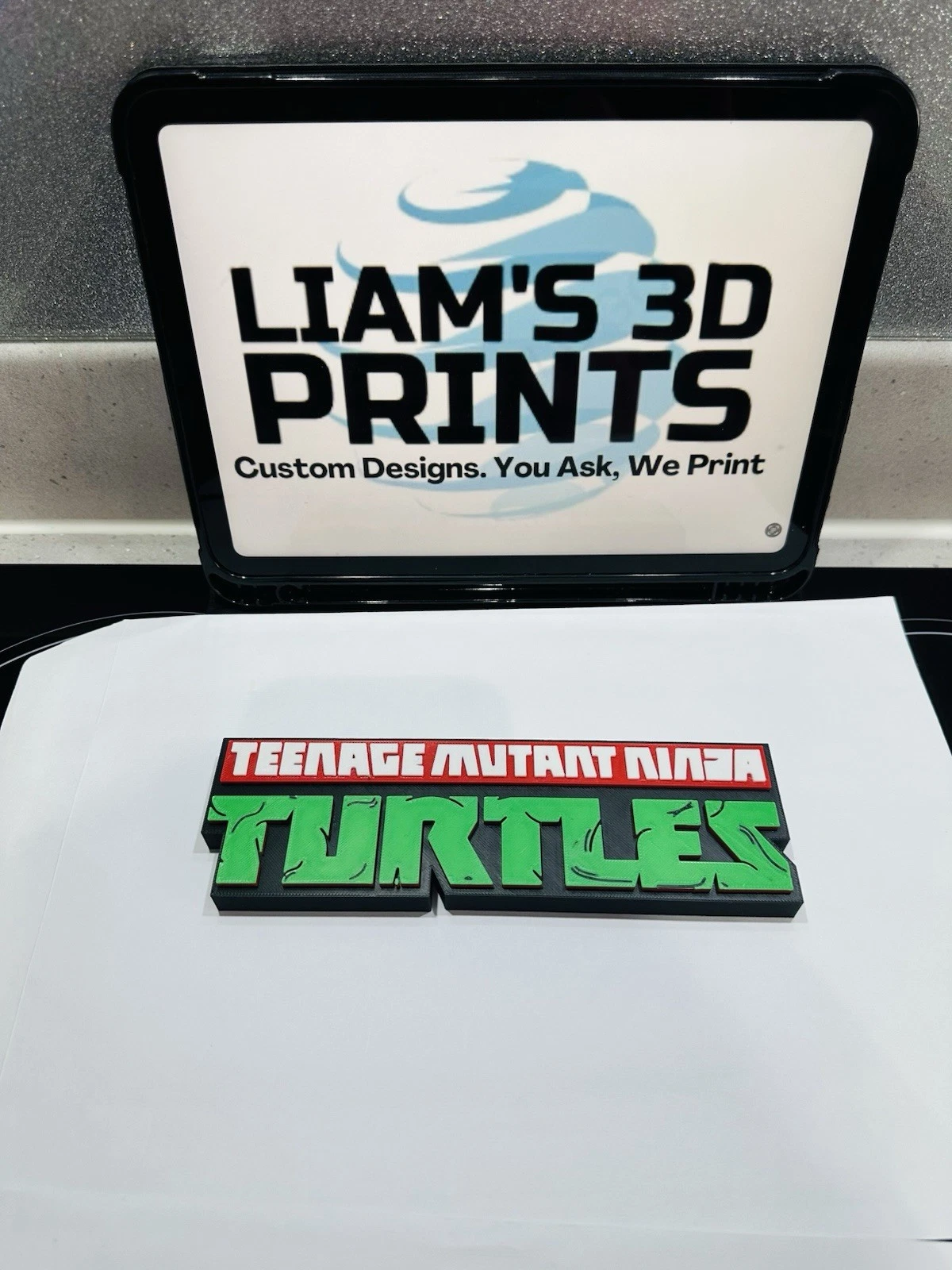 Decorative TMNT Teenage Mutant Ninja Turtles 2012 logo Sign Display Standing