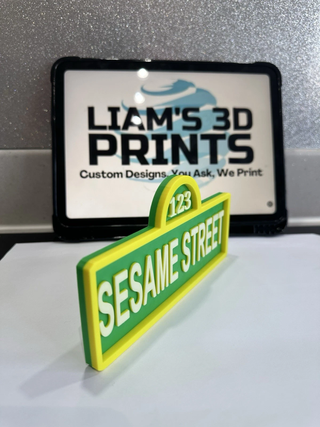 Decorative Muppets Sesame Street Film TV logo Sign Display Pops