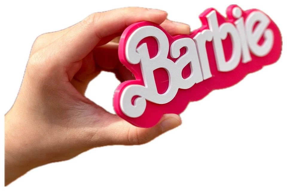 Decorative Barbie Doll logo Sign Display two sizes small 16cm Large 25cm