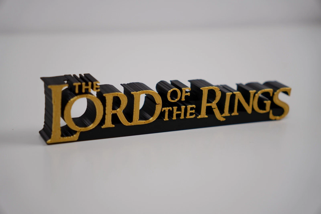 Decorative Lord of the Rings Film TV logo Sign Display Pops