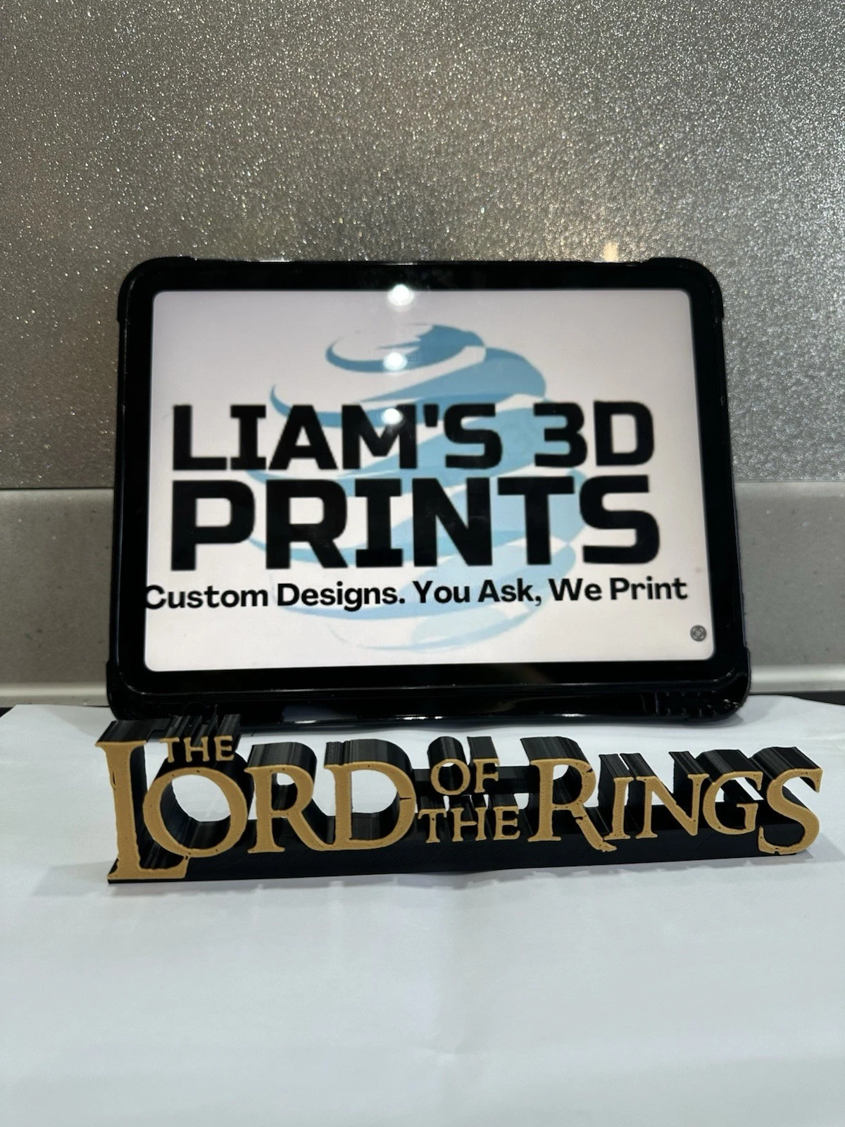 Decorative Lord of the Rings Film TV logo Sign Display Pops