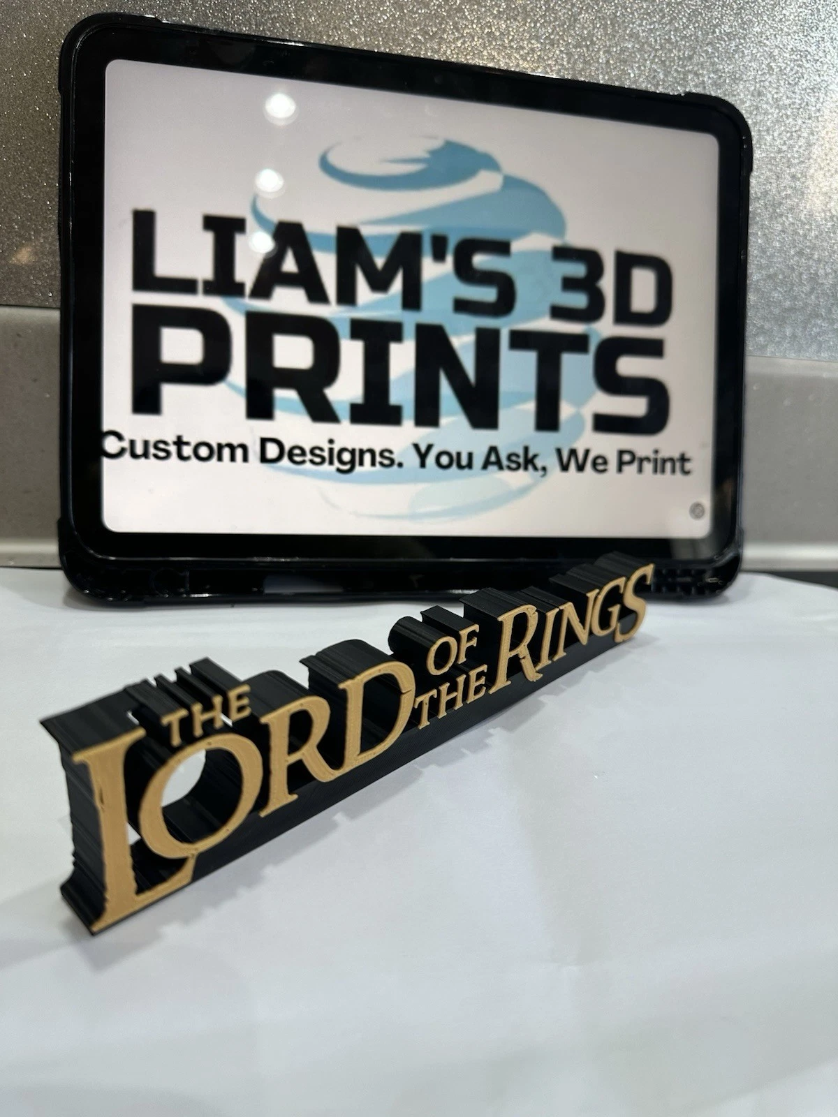 Decorative Lord of the Rings Film TV logo Sign Display Pops