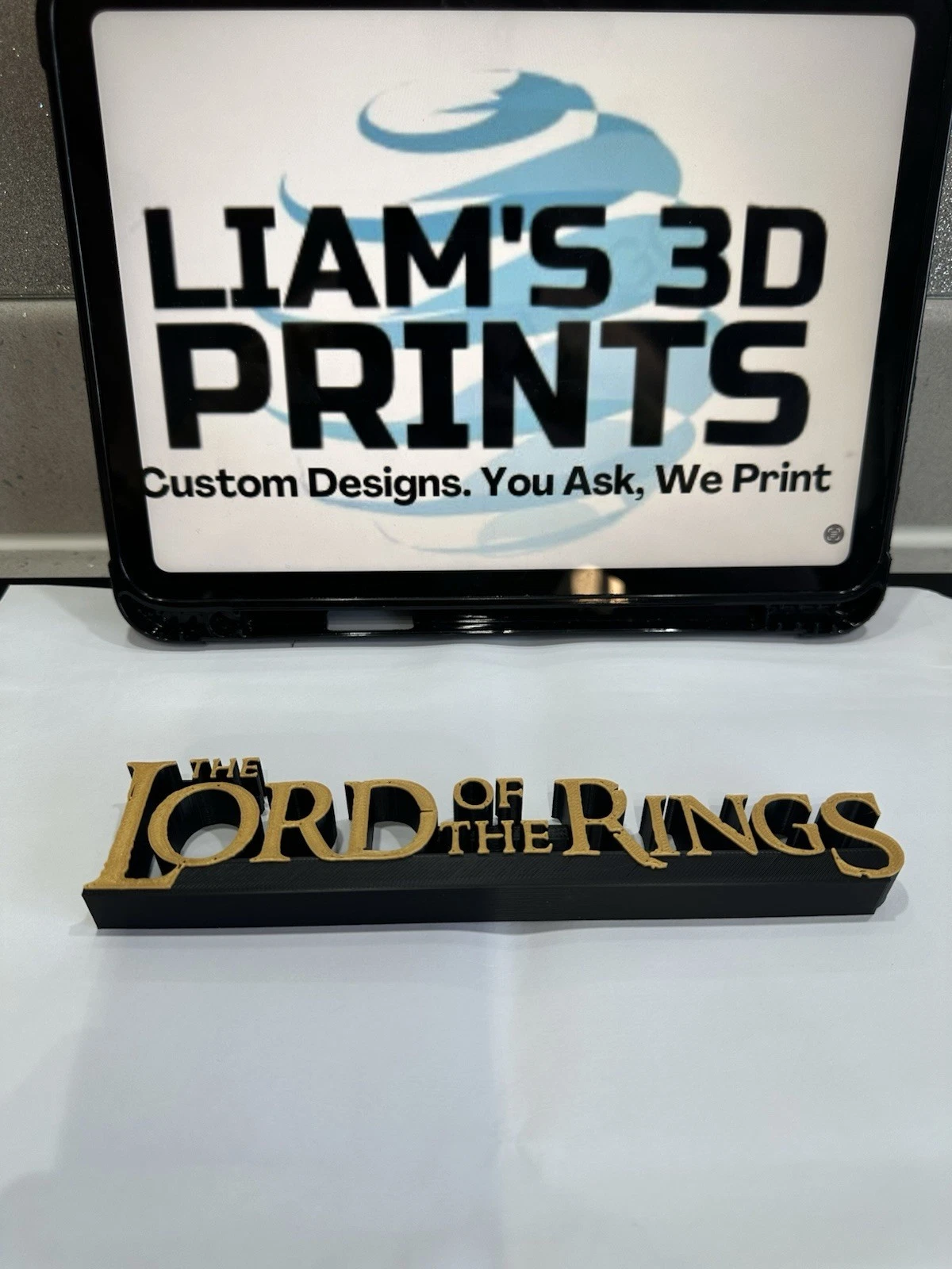 Decorative Lord of the Rings Film TV logo Sign Display Pops