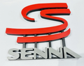 Decorative Ayrton Senna Self Standing Logo Wall Plaque 3D Print