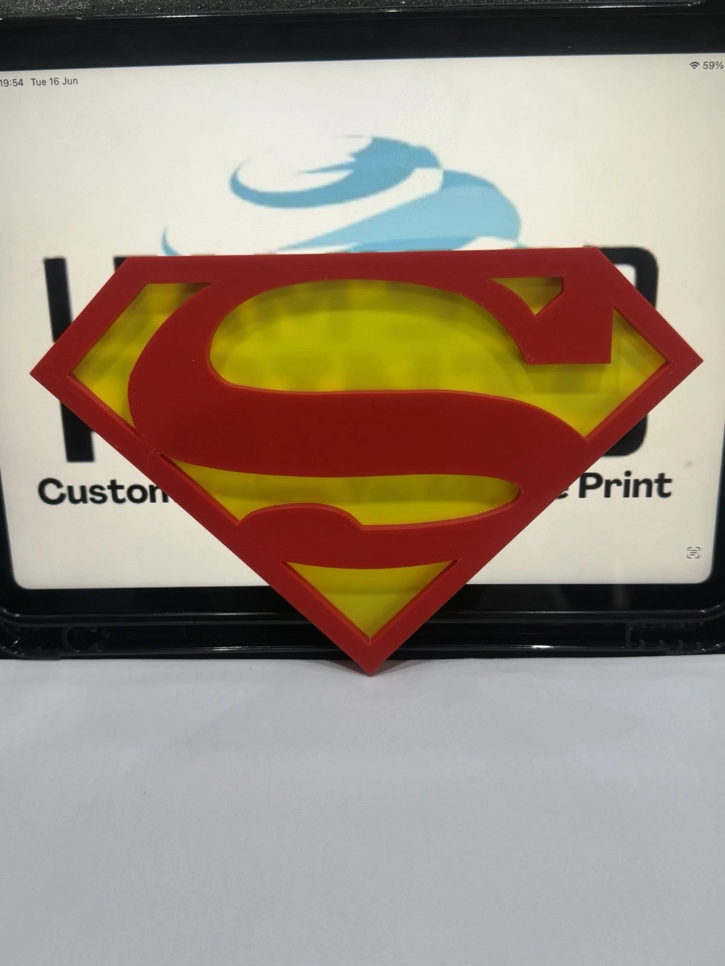 Decorative Superman Supergirl logo Wall plaque Sign Display Pops