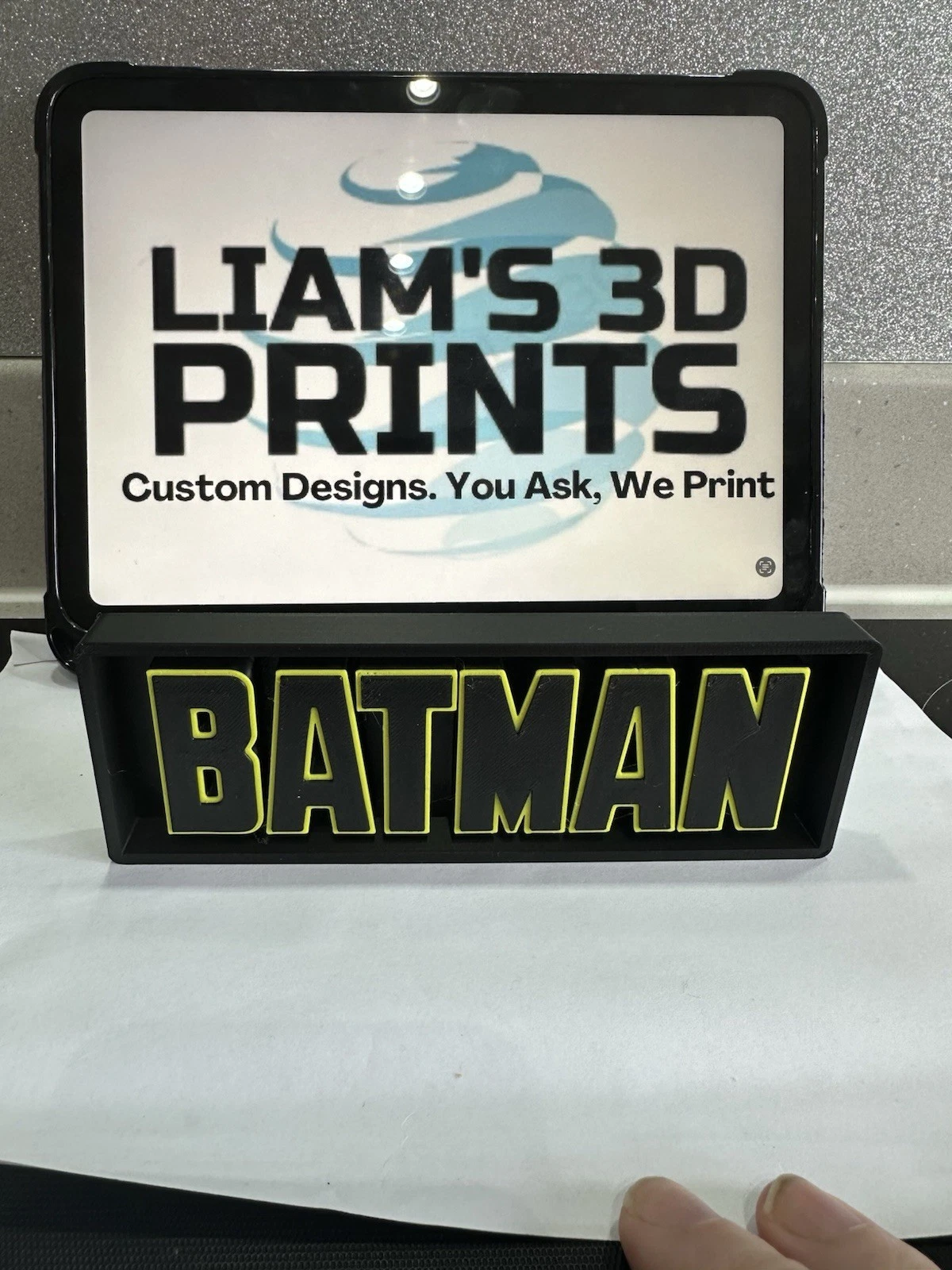 Decorative Batman DC Film 3D Logo Sign Display Cinema s 17.5cm L 22cm