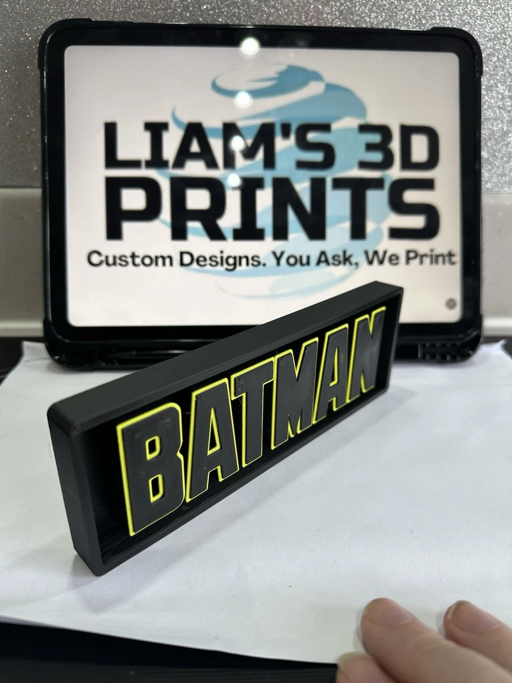 Decorative Batman DC Film 3D Logo Sign Display Cinema s 17.5cm L 22cm