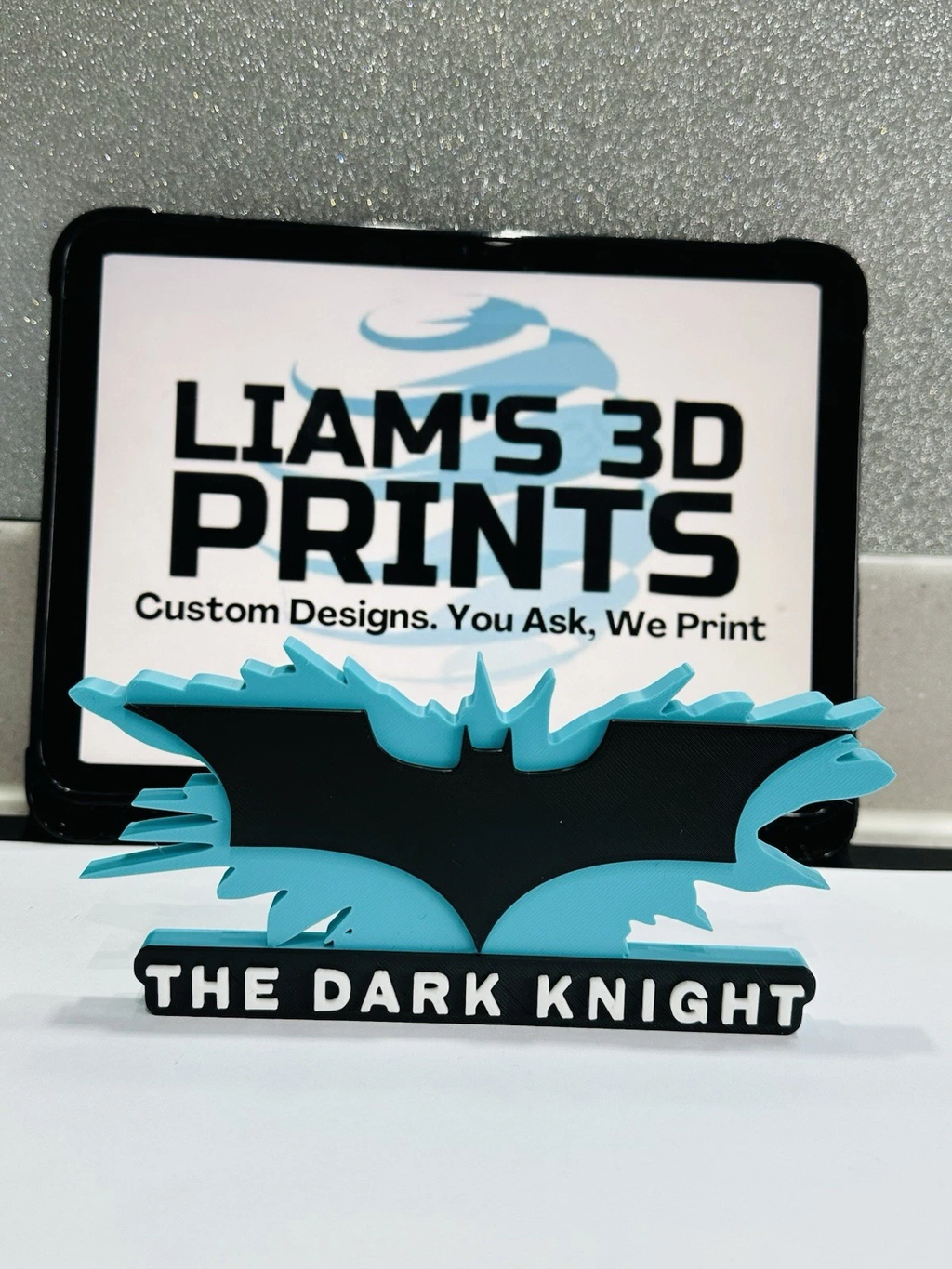 Decorative The Dark Knight Batman table stand DC Logo Cinema Room Sign Display