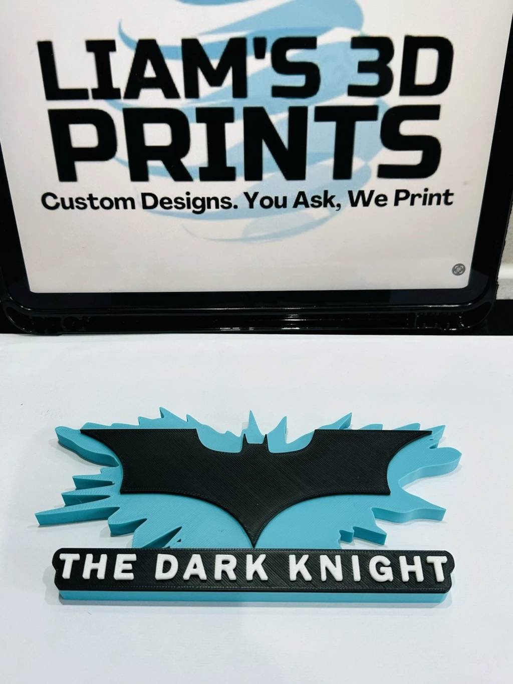Decorative The Dark Knight Batman table stand DC Logo Cinema Room Sign Display