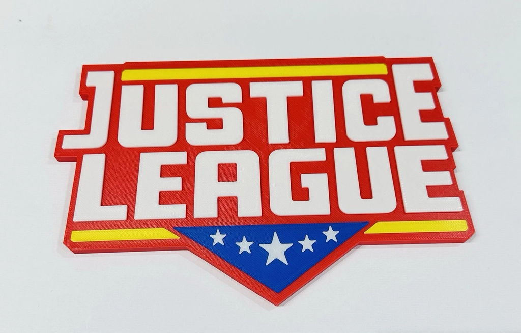 Decorative Justice League DC Logo Wall Room Sign Display