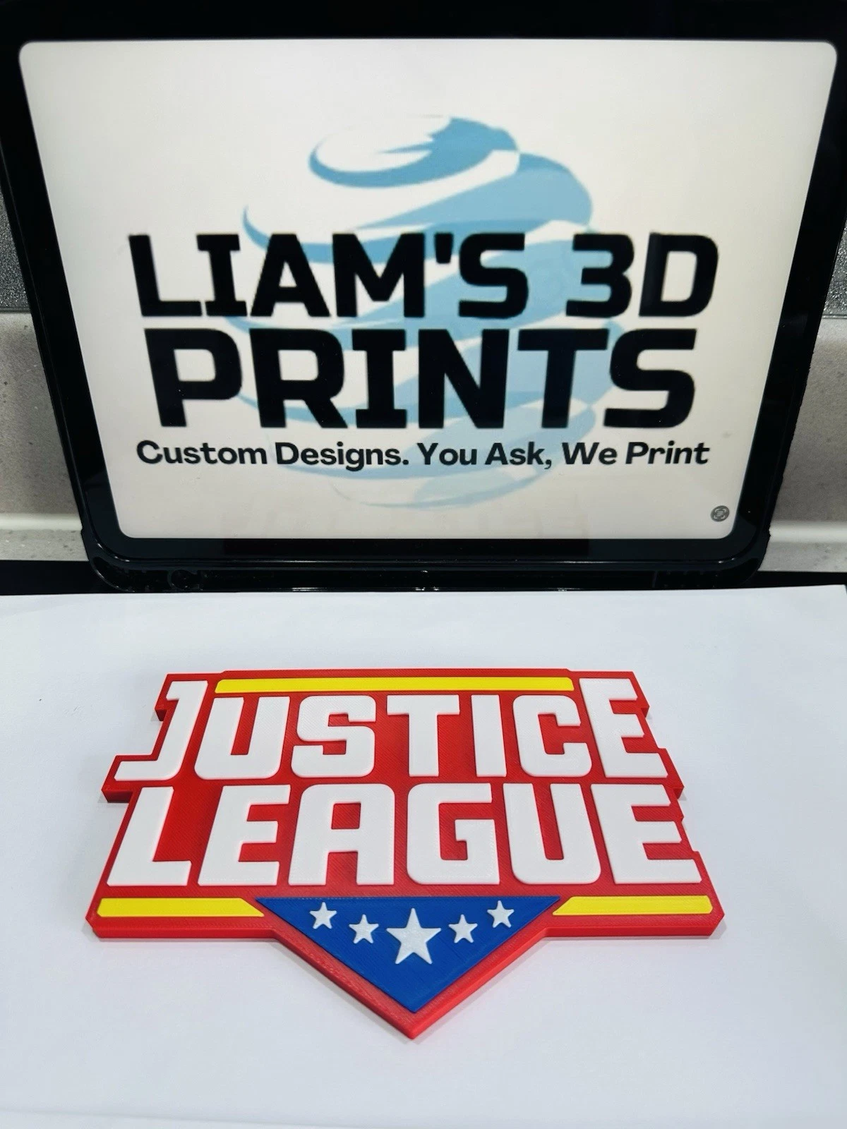 Decorative Justice League DC Logo Wall Room Sign Display