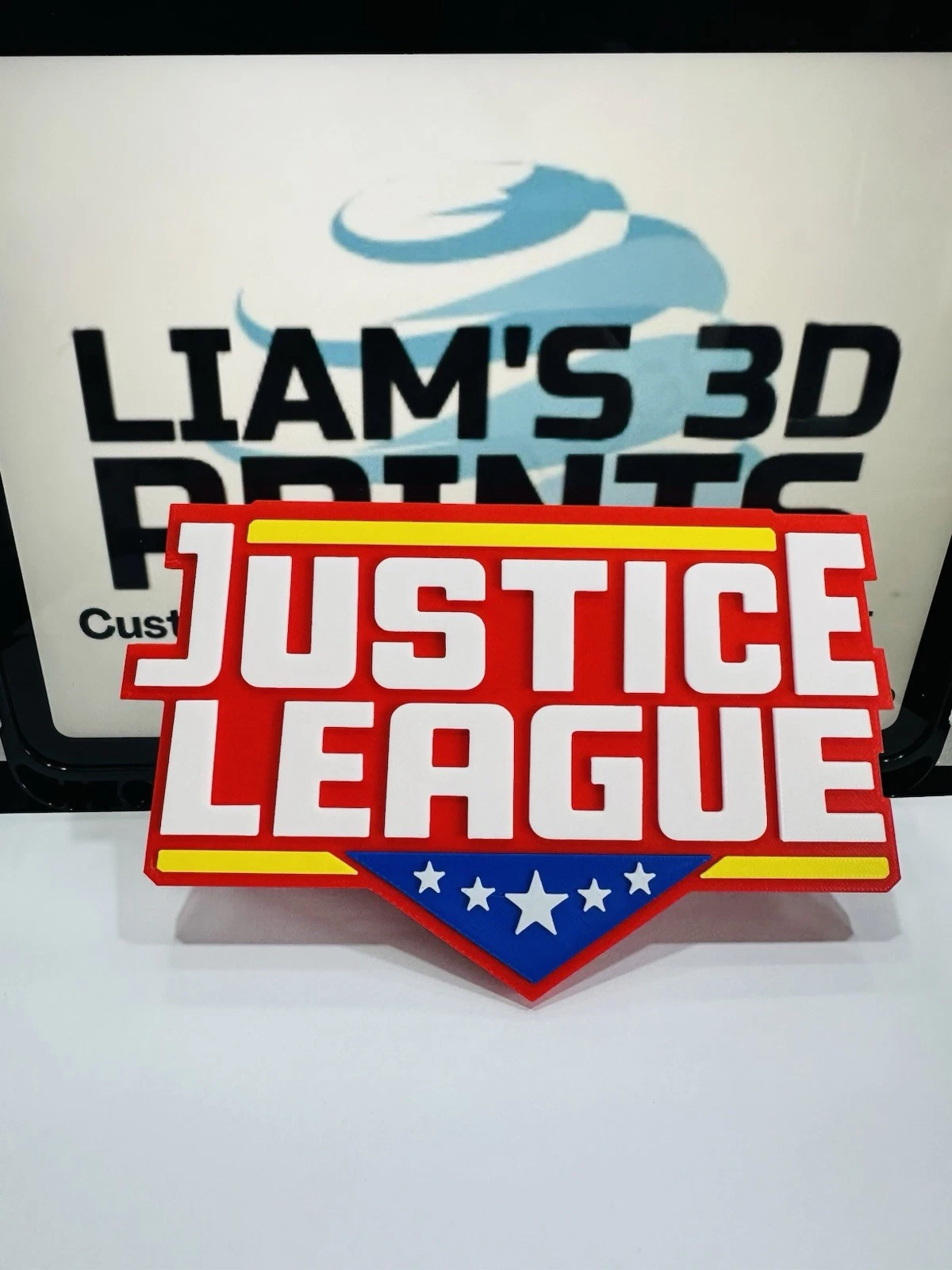 Decorative Justice League DC Logo Wall Room Sign Display
