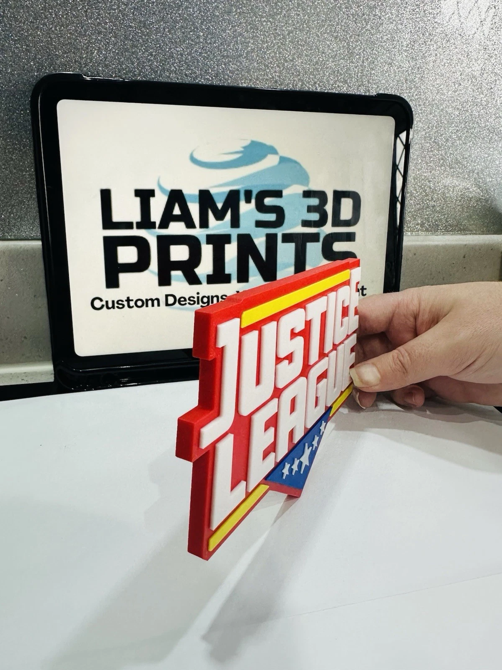 Decorative Justice League DC Logo Wall Room Sign Display