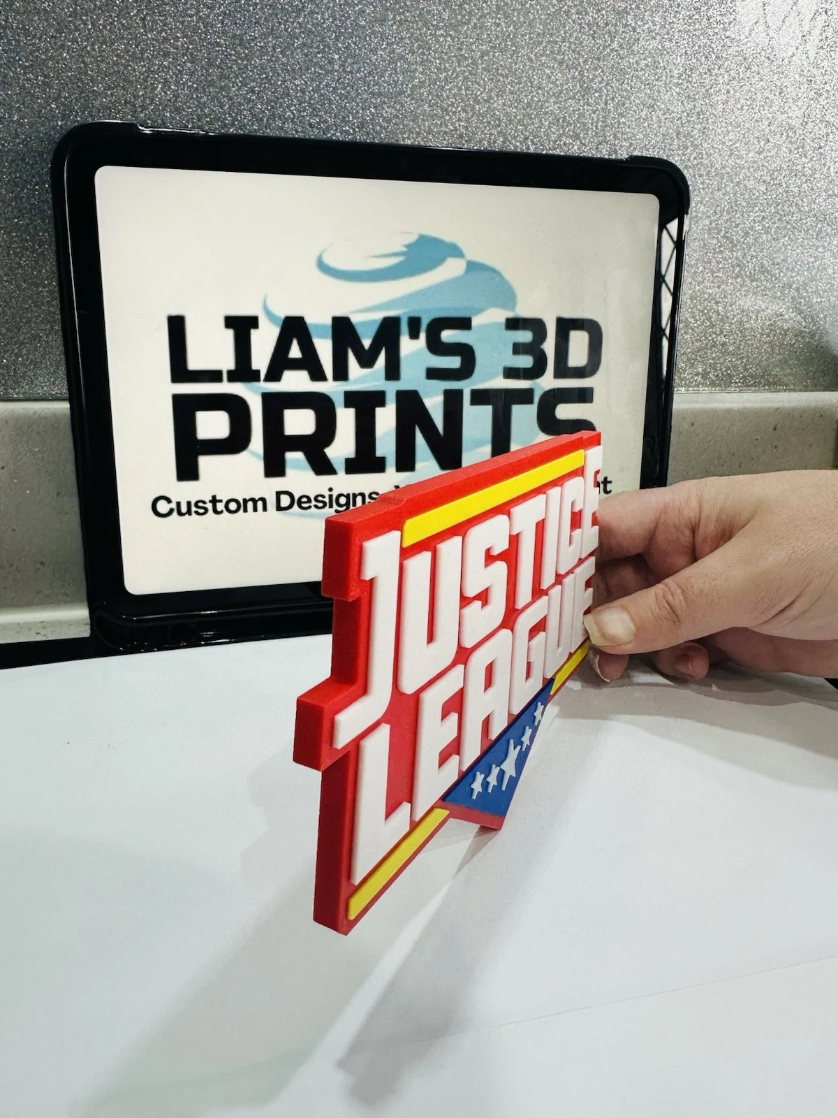 Decorative Justice League DC Logo Wall Room Sign Display