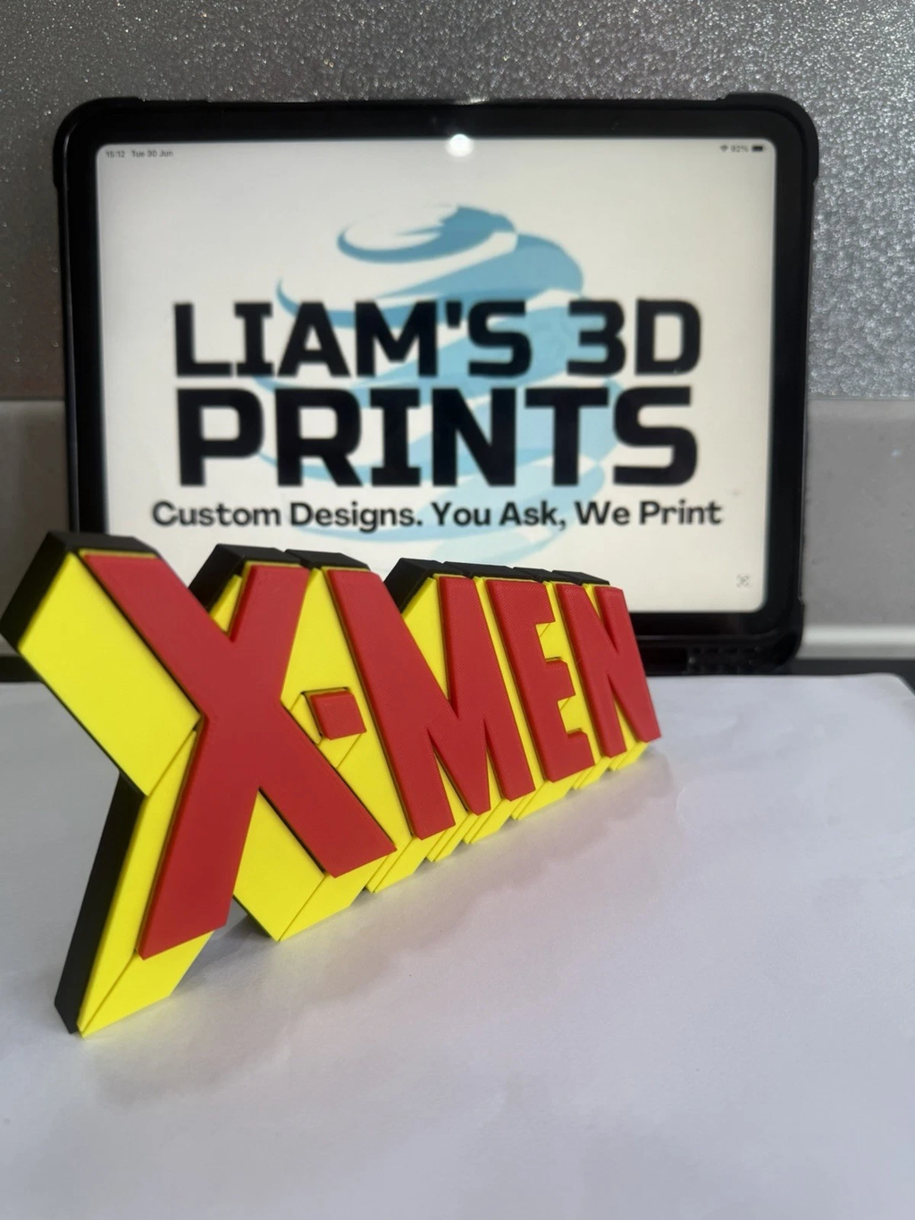 Decorative X-Men Retro Marvel Self Standing Logo Movie Character Shelf Display