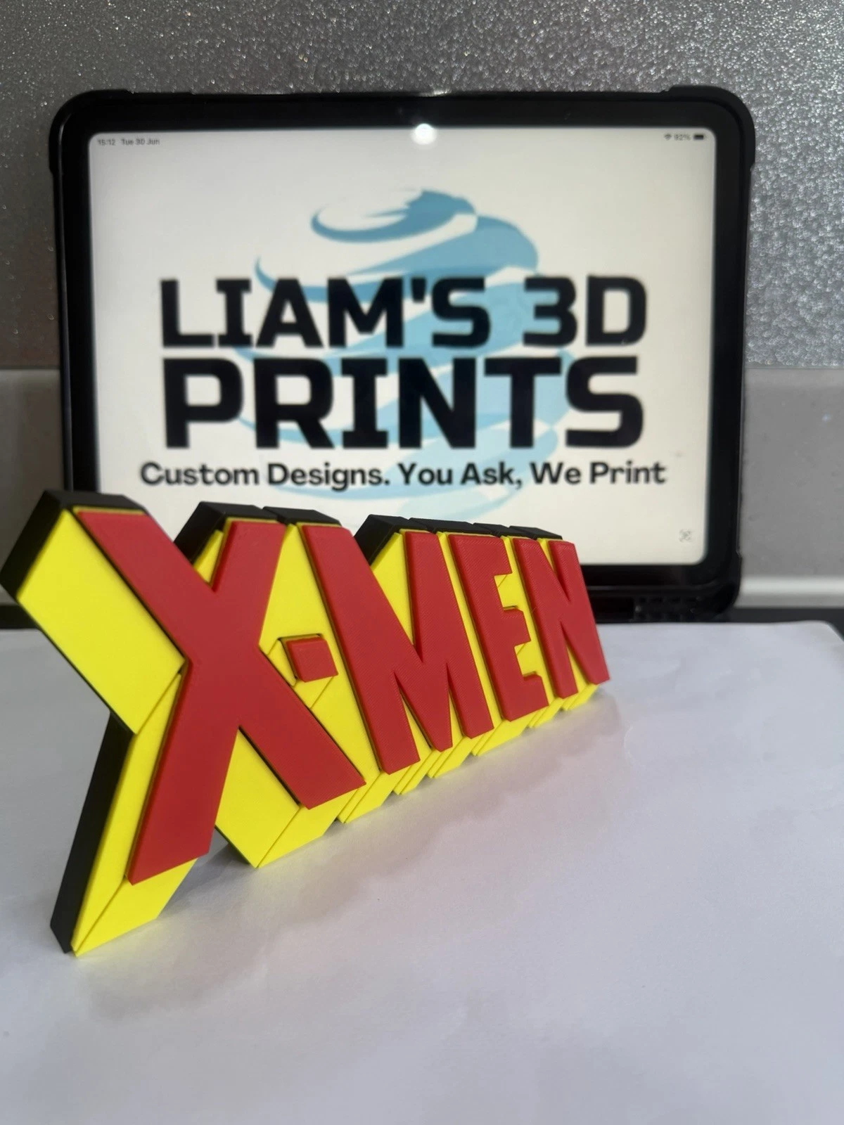 Decorative X-Men Retro Marvel Self Standing Logo Movie Character Shelf Display