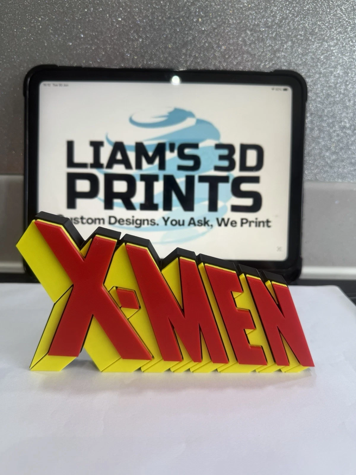 Decorative X-Men Retro Marvel Self Standing Logo Movie Character Shelf Display