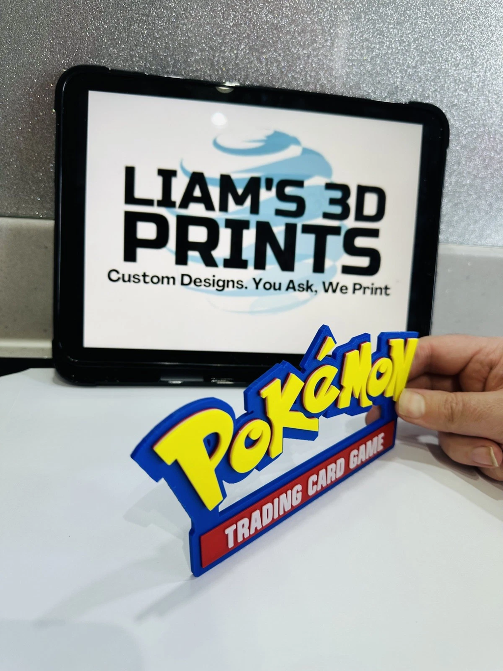 Decorative Pokemon TCG Trading Card Game Logo Sign Display