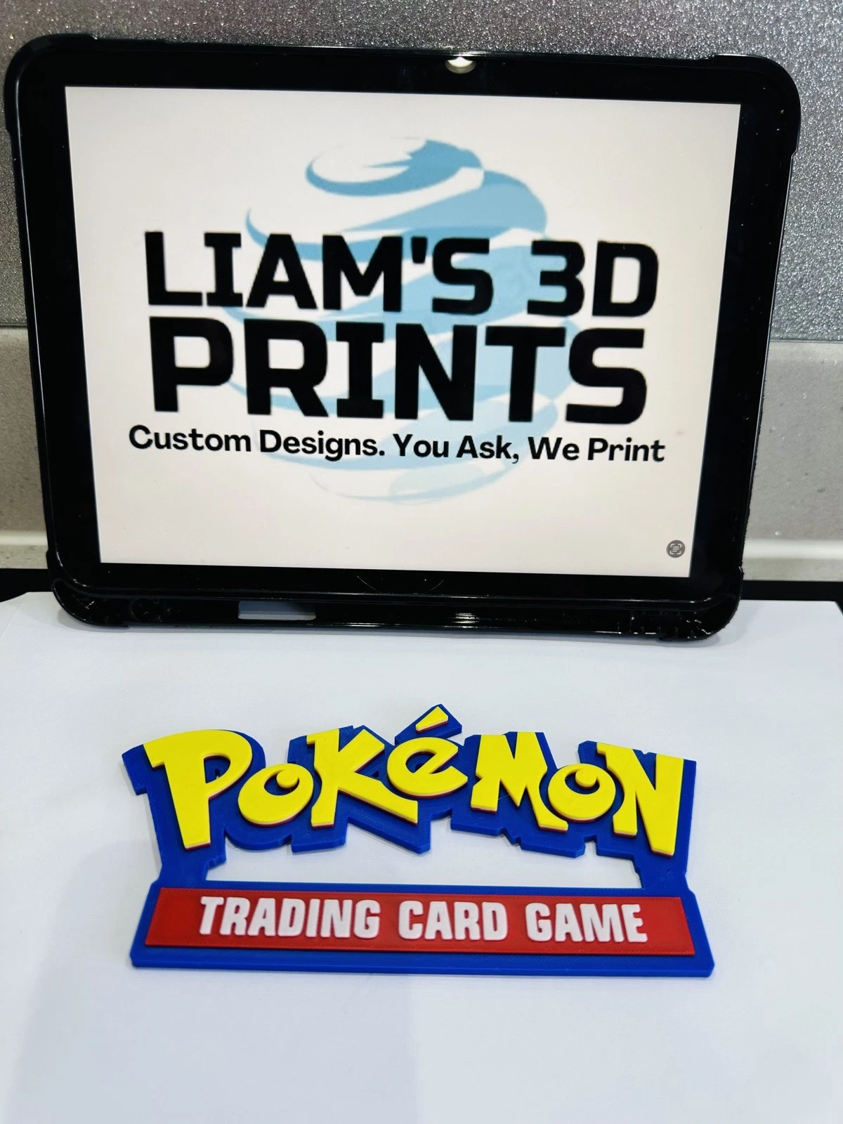Decorative Pokemon TCG Trading Card Game Logo Sign Display