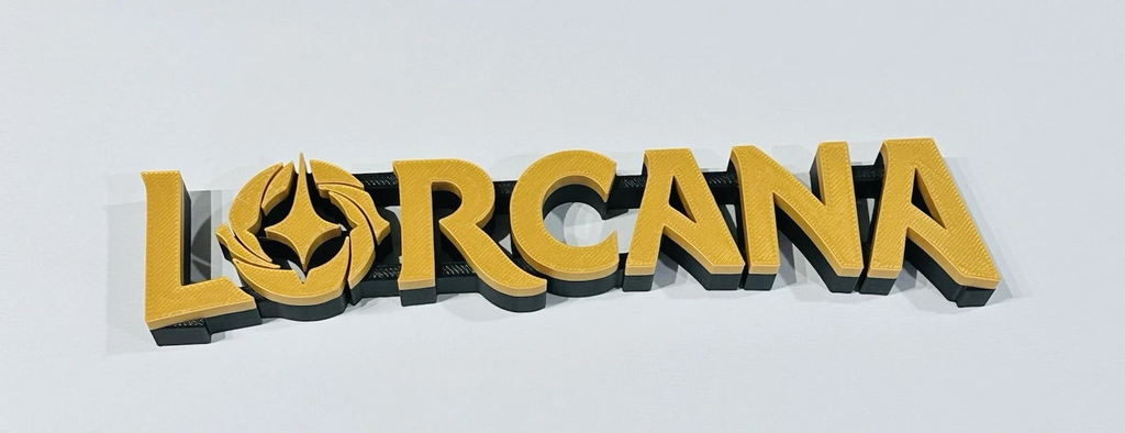 Decorative Disney Lorcana Cards Logo Sign Display Collection Wall Room Trading