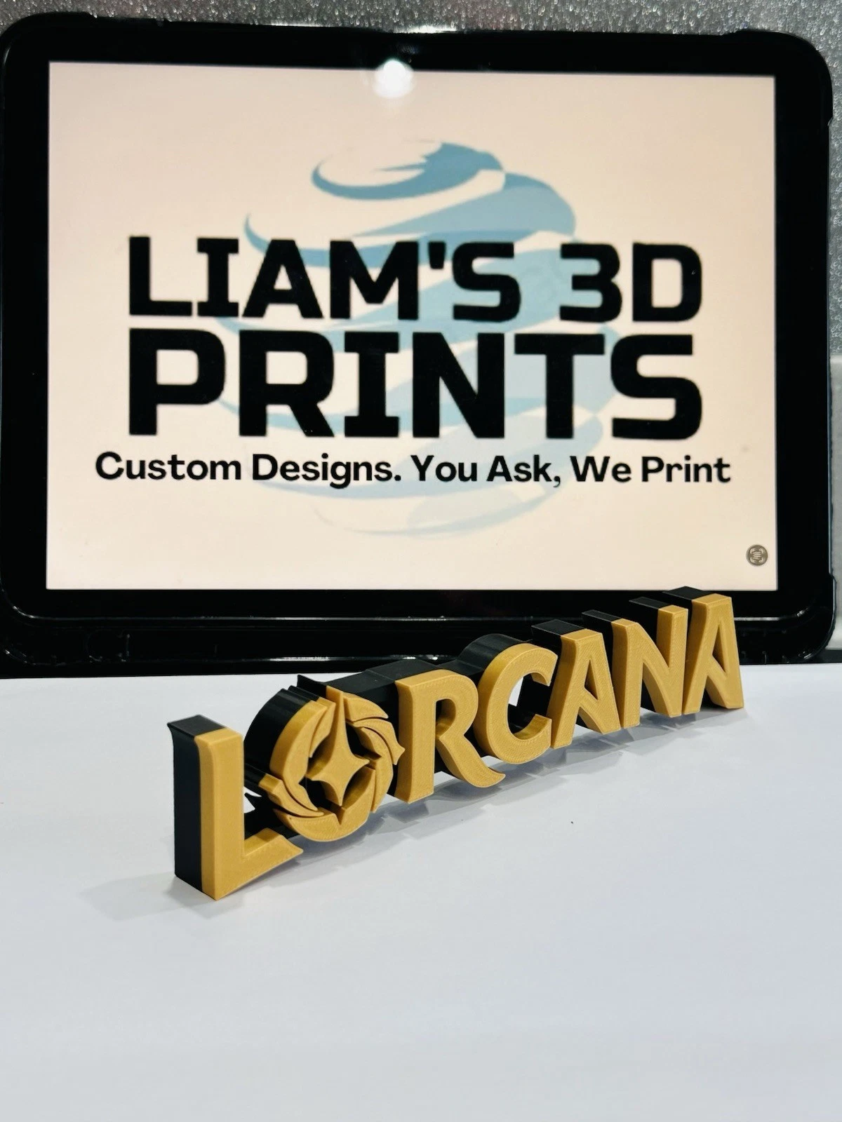 Decorative Disney Lorcana Cards Logo Sign Display Collection Wall Room Trading
