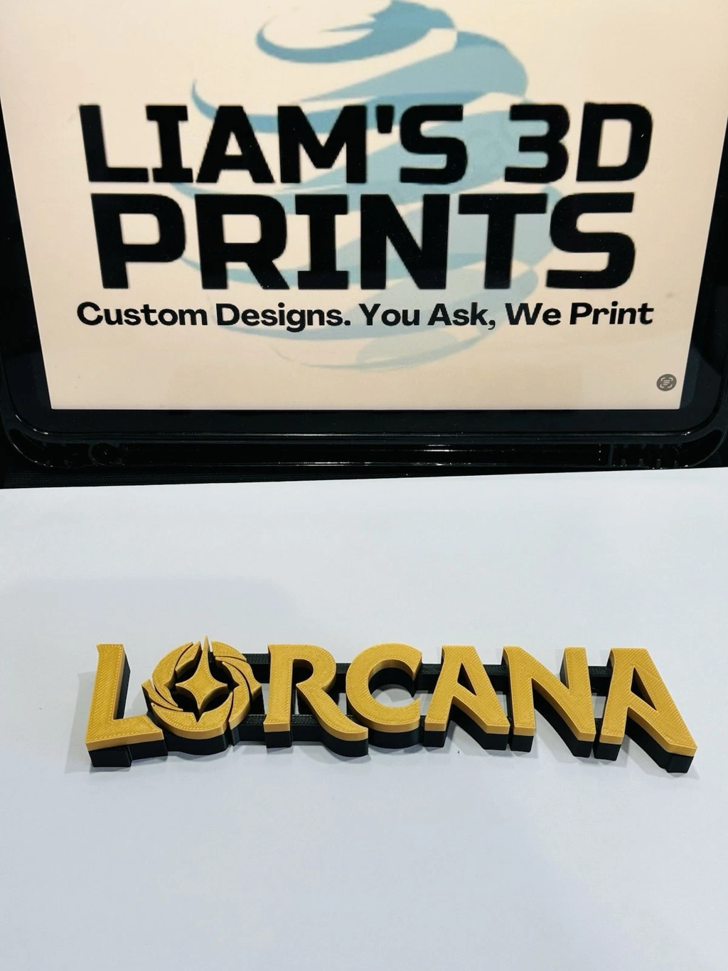Decorative Disney Lorcana Cards Logo Sign Display Collection Wall Room Trading