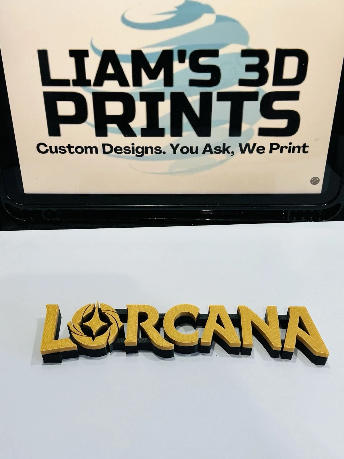 Decorative Disney Lorcana Cards Logo Sign Display Collection Wall Room Trading