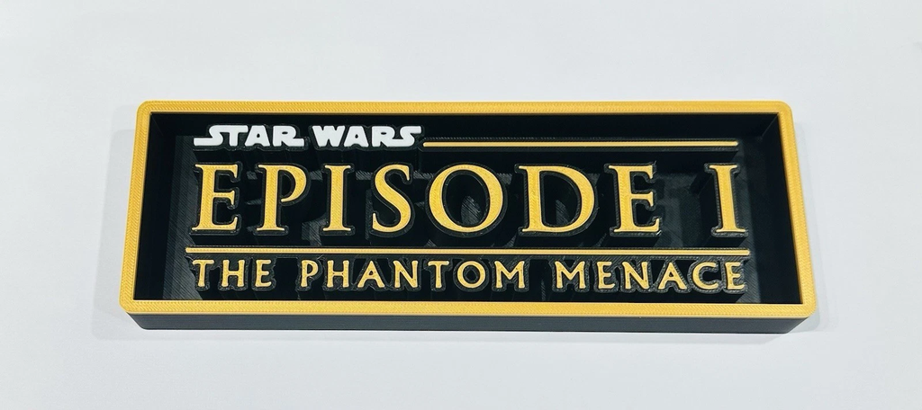 Decorative Star Wars The Phantom Menace logo Sign Display Cinema s17.5cm L 22cm