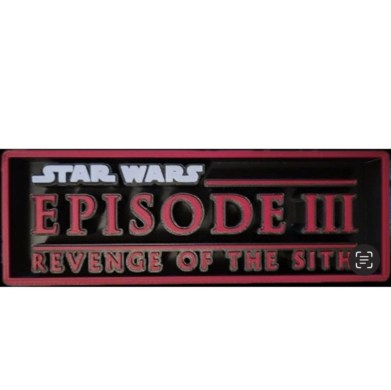 Decorative Star Wars Revenge of the Sith Box Sign Display Cinema s17.5cm L 22cm