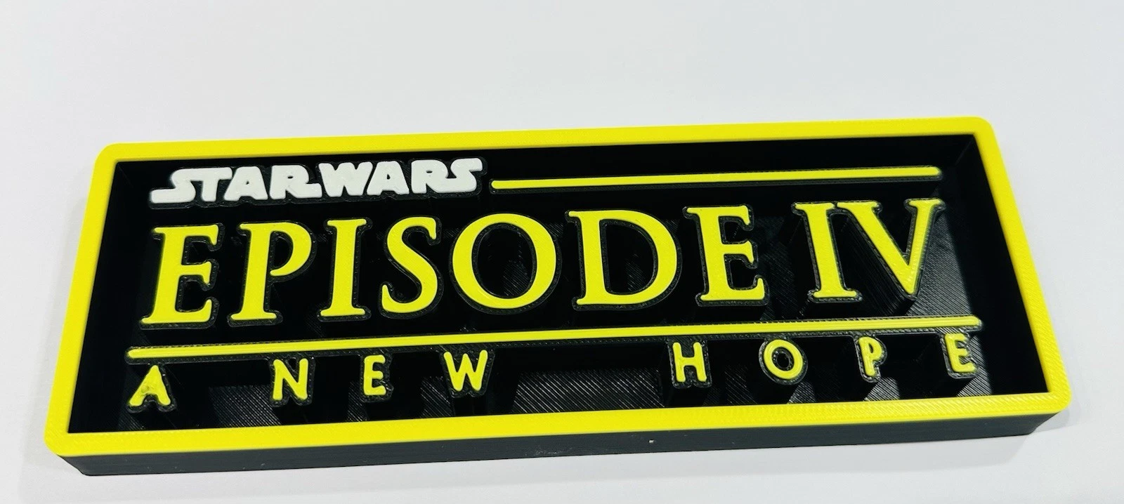 Decorative Star Wars IV A New Hope Box logo Sign Display Cinema s17.5cm L 22cm
