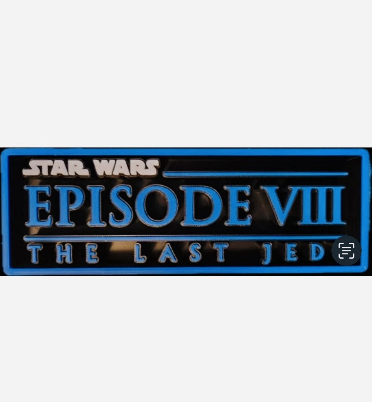 Decorative Star Wars VIII The Last Jedi logo Sign Display Cinema s17.5cm L 22cm