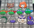 Decorative TMNT Teenage Mutant Ninja Turtles Character Faces wall Sign Display