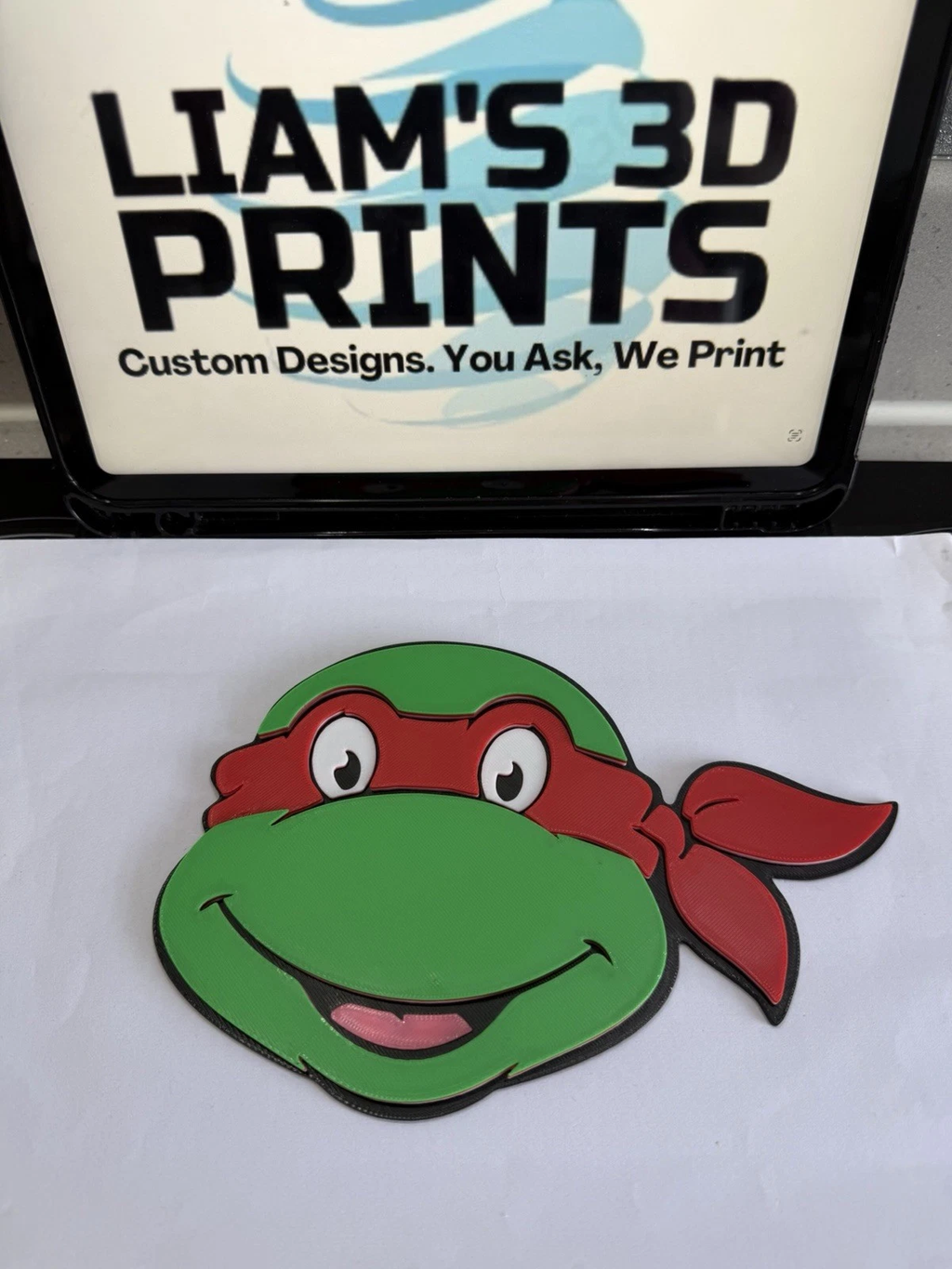 Decorative TMNT Teenage Mutant Ninja Turtles Character Faces wall Sign Display