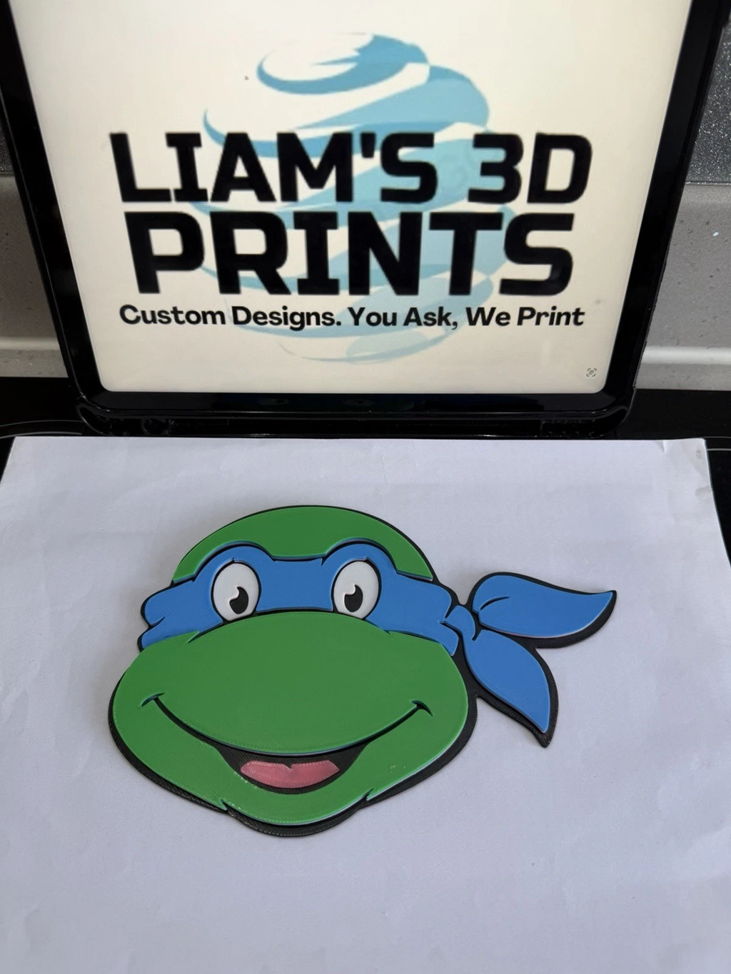 Decorative TMNT Teenage Mutant Ninja Turtles Character Faces wall Sign Display