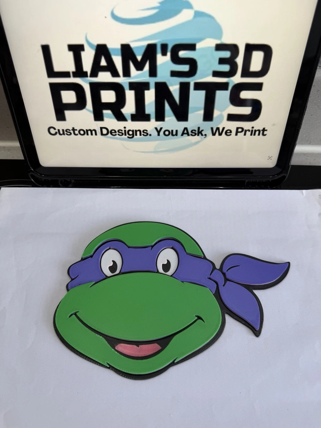 Decorative TMNT Teenage Mutant Ninja Turtles Character Faces wall Sign Display