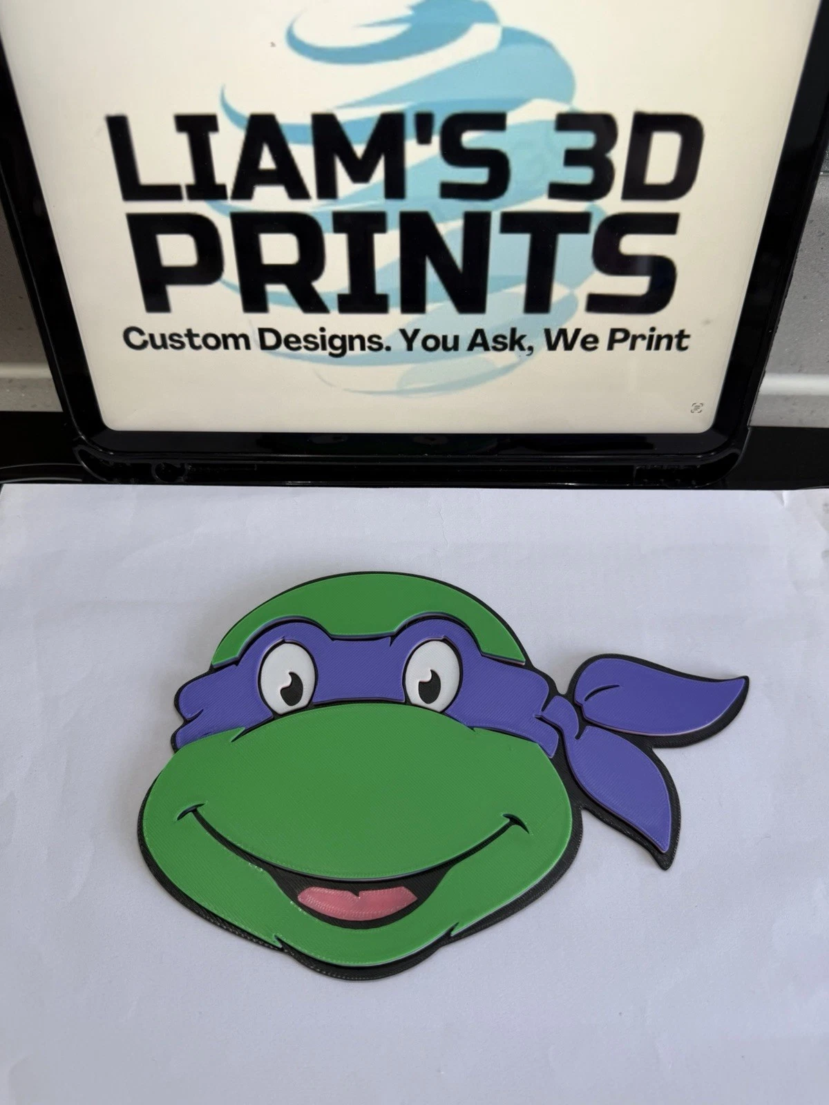Decorative TMNT Teenage Mutant Ninja Turtles Character Faces wall Sign Display