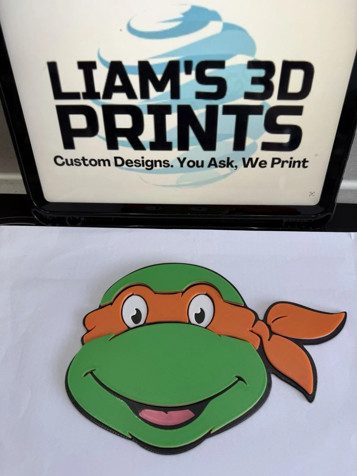 Decorative TMNT Teenage Mutant Ninja Turtles Character Faces wall Sign Display