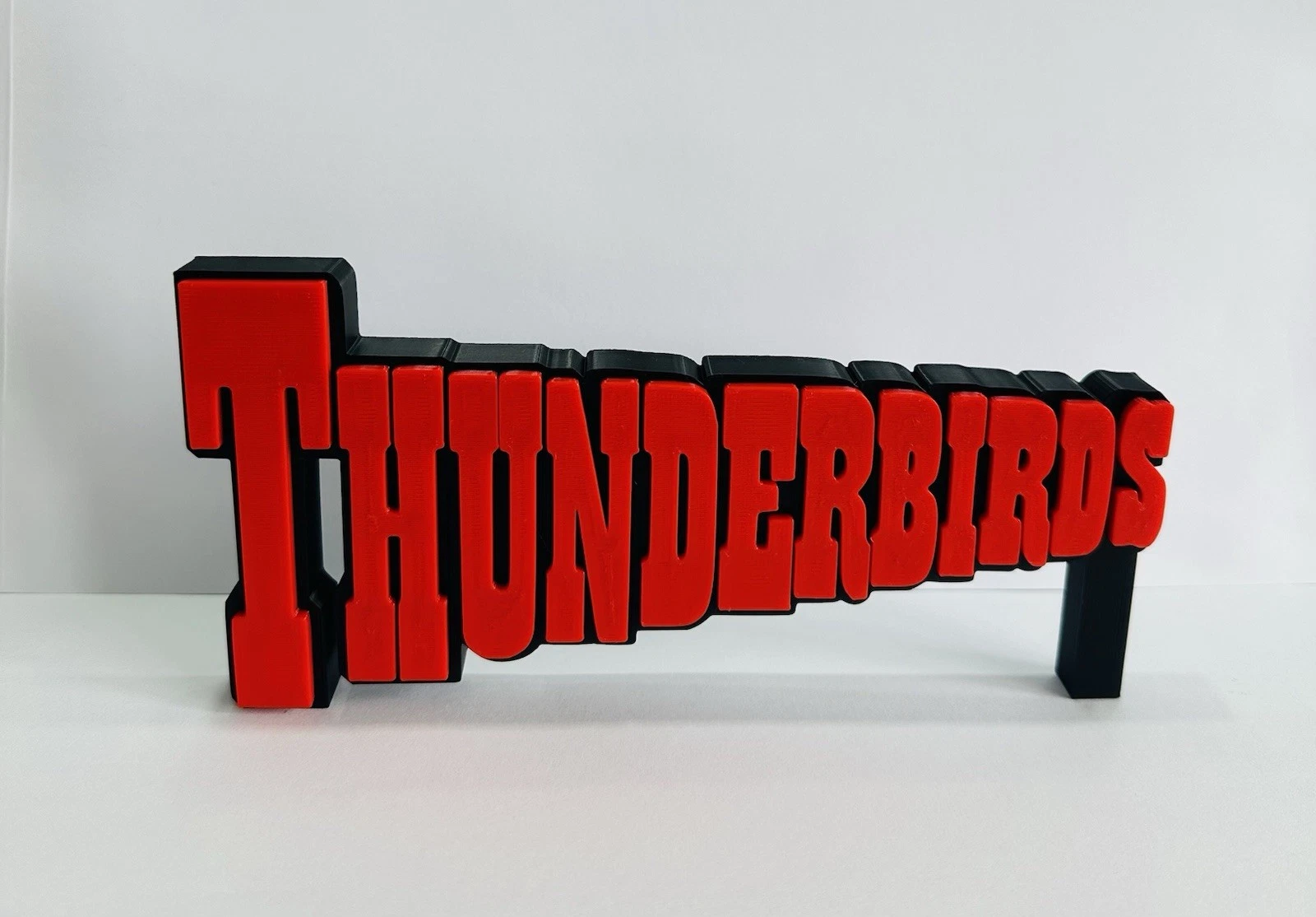 Decorative Thunderbirds Self Standing TV Logo Retro Room Sign Display