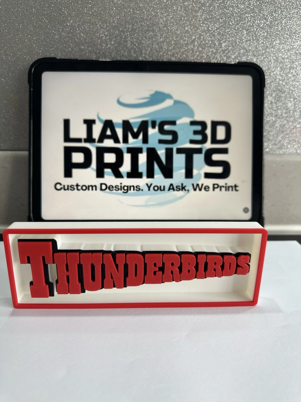Decorative Thunderbirds TV Logo Sign Display Cinema small 17.5cm Large 22cm