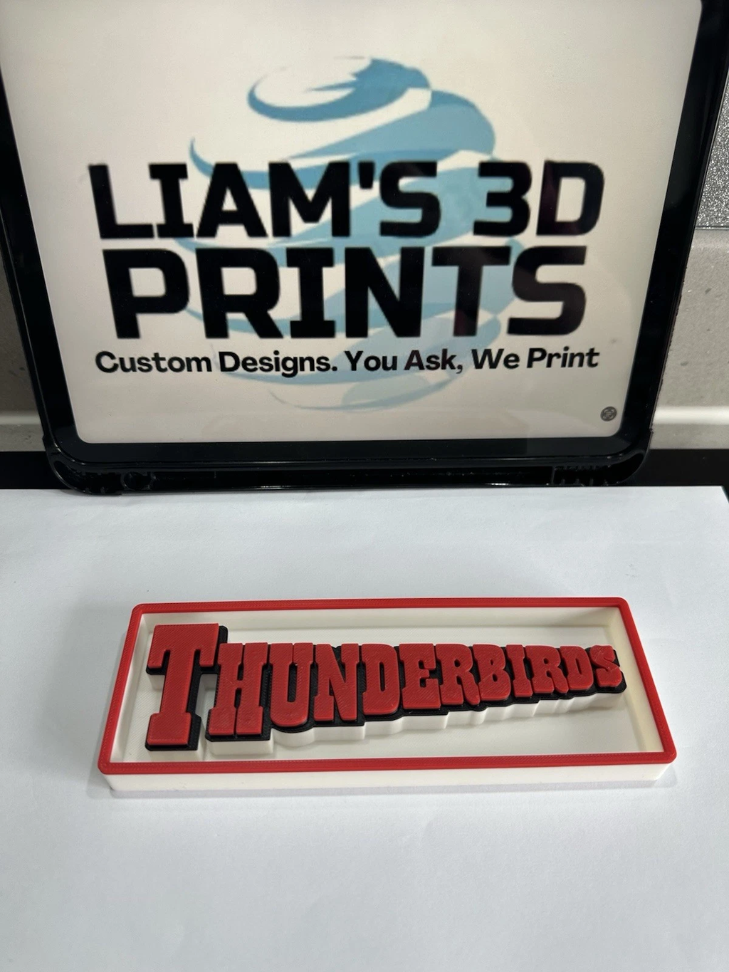 Decorative Thunderbirds TV Logo Sign Display Cinema small 17.5cm Large 22cm