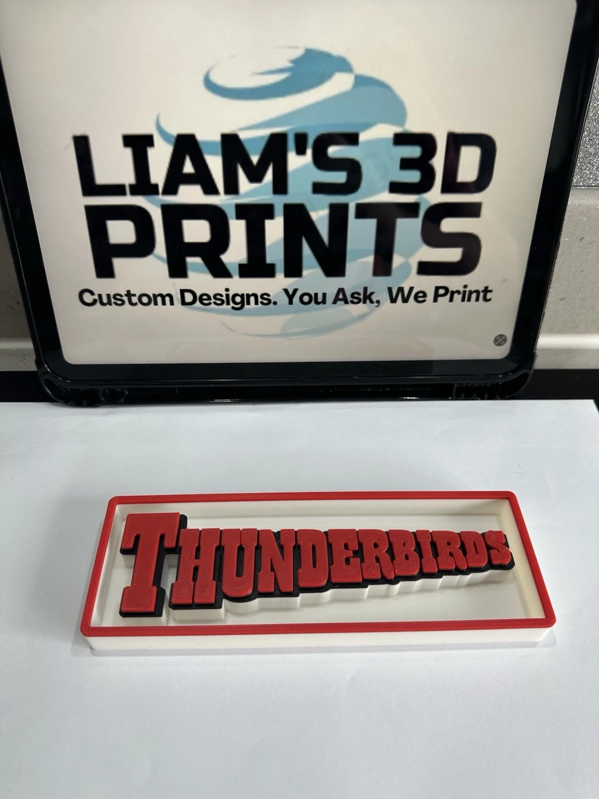 Decorative Thunderbirds TV Logo Sign Display Cinema small 17.5cm Large 22cm