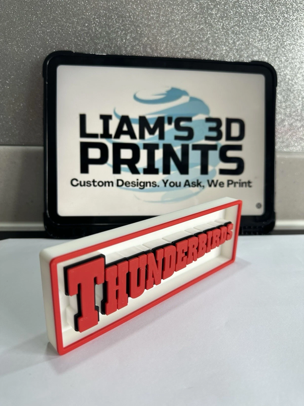 Decorative Thunderbirds TV Logo Sign Display Cinema small 17.5cm Large 22cm