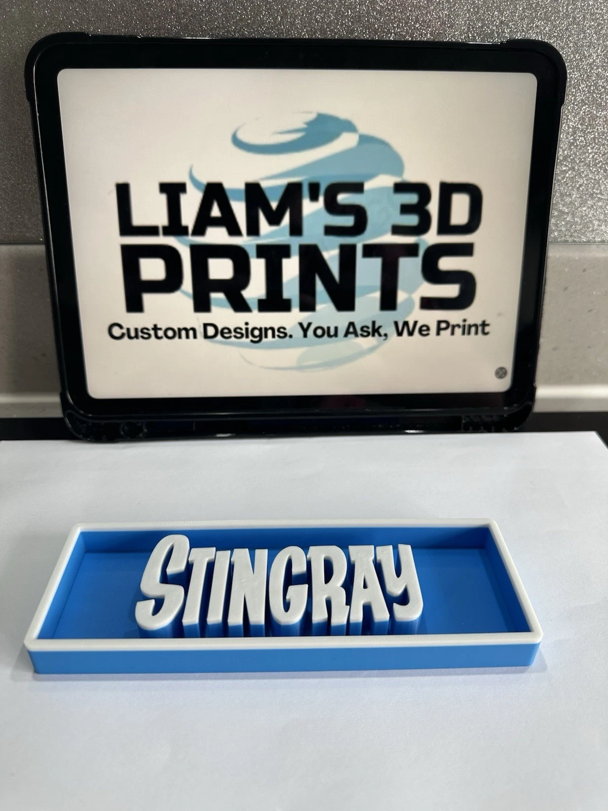 Decorative Stingray TV Logo Sign Display Cinema small 17.5cm Large 22cm