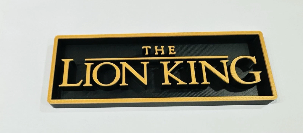 Decorative Disney The Lion King Film Logo Sign Display Cinema s17.5cm L22cm