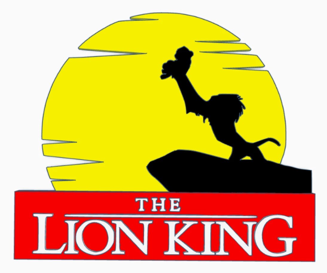 Decorative The Lion King Simba Mufasa Film TV logo Sign Display Pops Disney