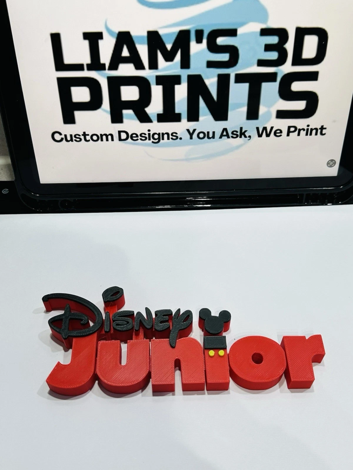 Decorative Disney Junior TV Channel logo Sign Display Pops