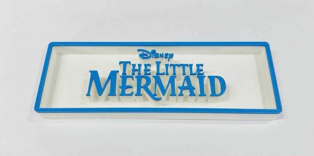 Decorative Disney The Little Mermaid Film Logo Sign Display Cinema s17.5cm L22cm
